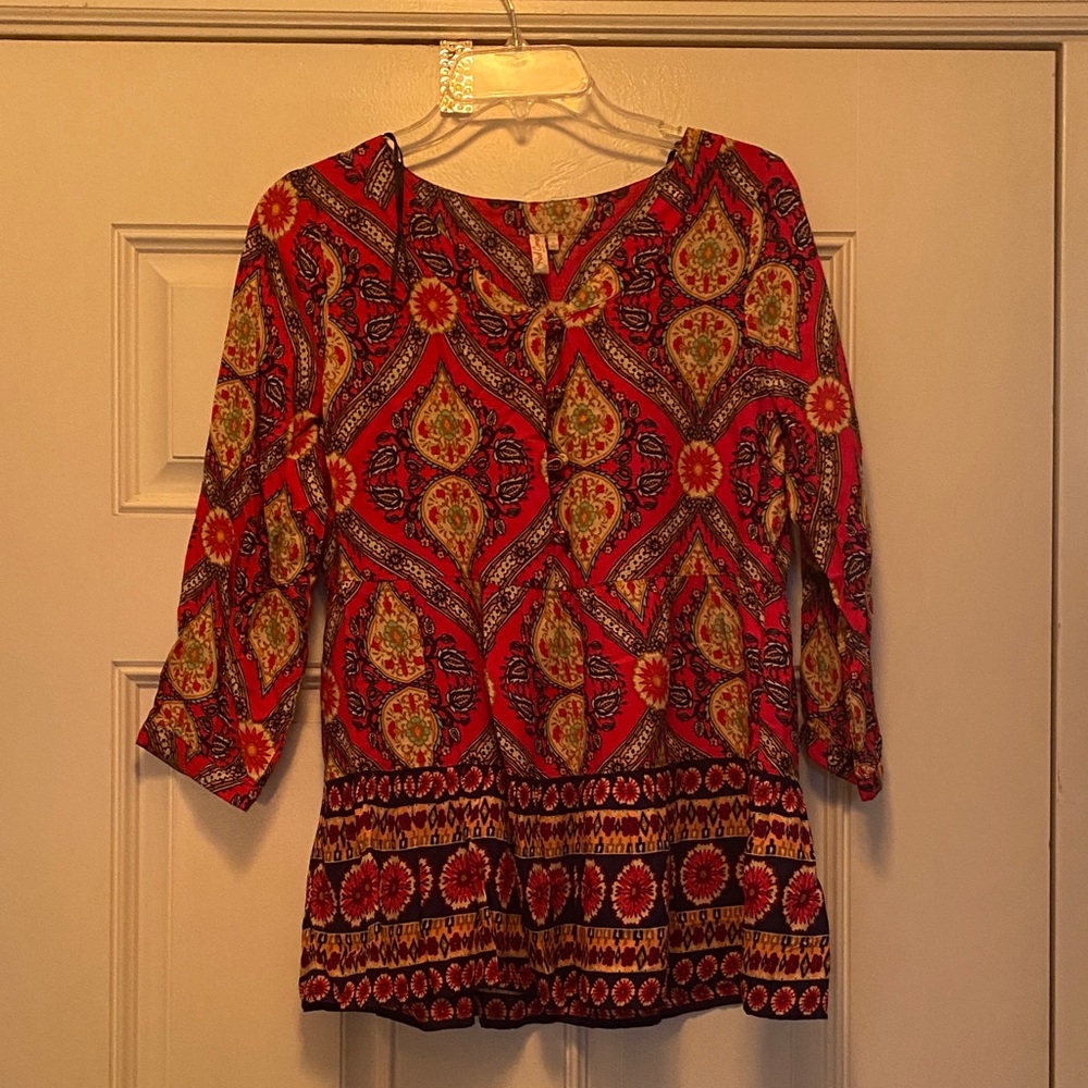 Red Camel Vibrant multi-color blouse